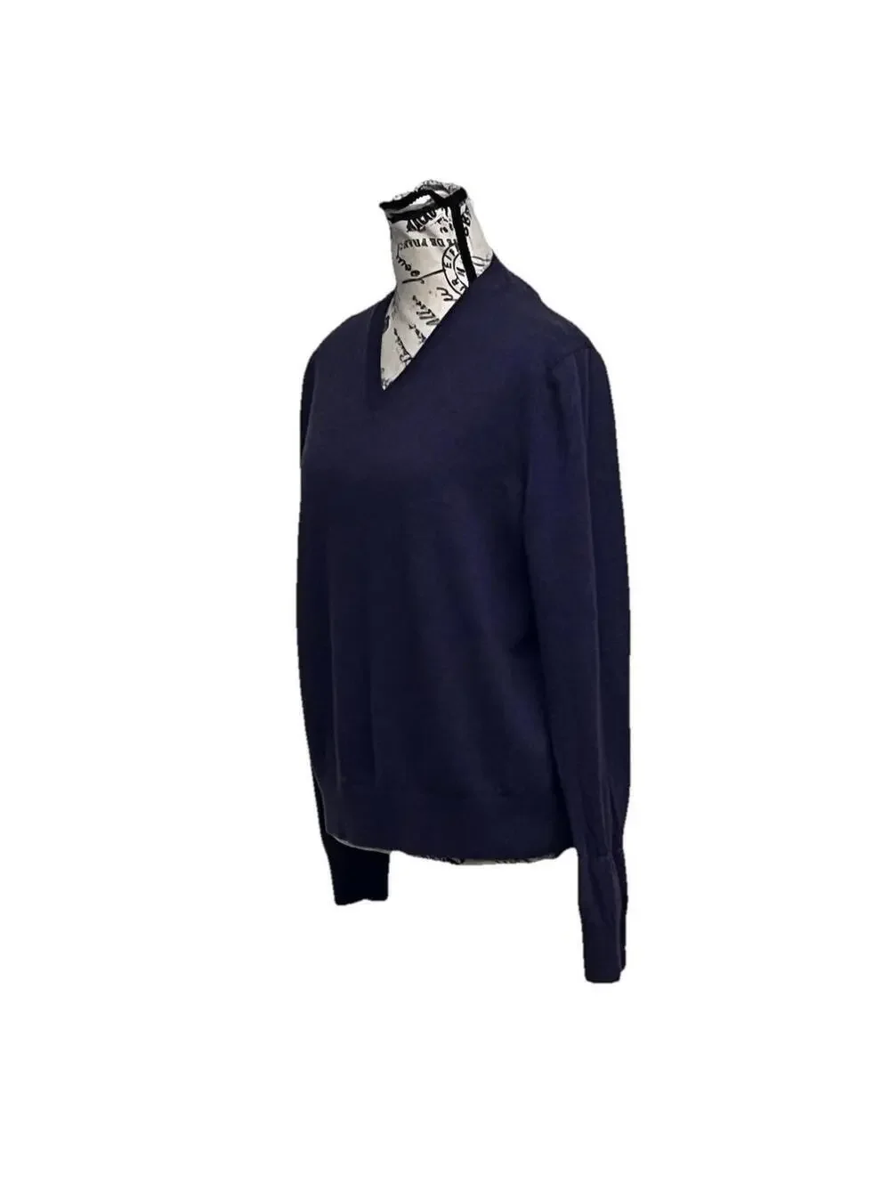 Banana Republic Mens Sweater 100% Merino Wool V-Neck Sweater Purple L Preppy